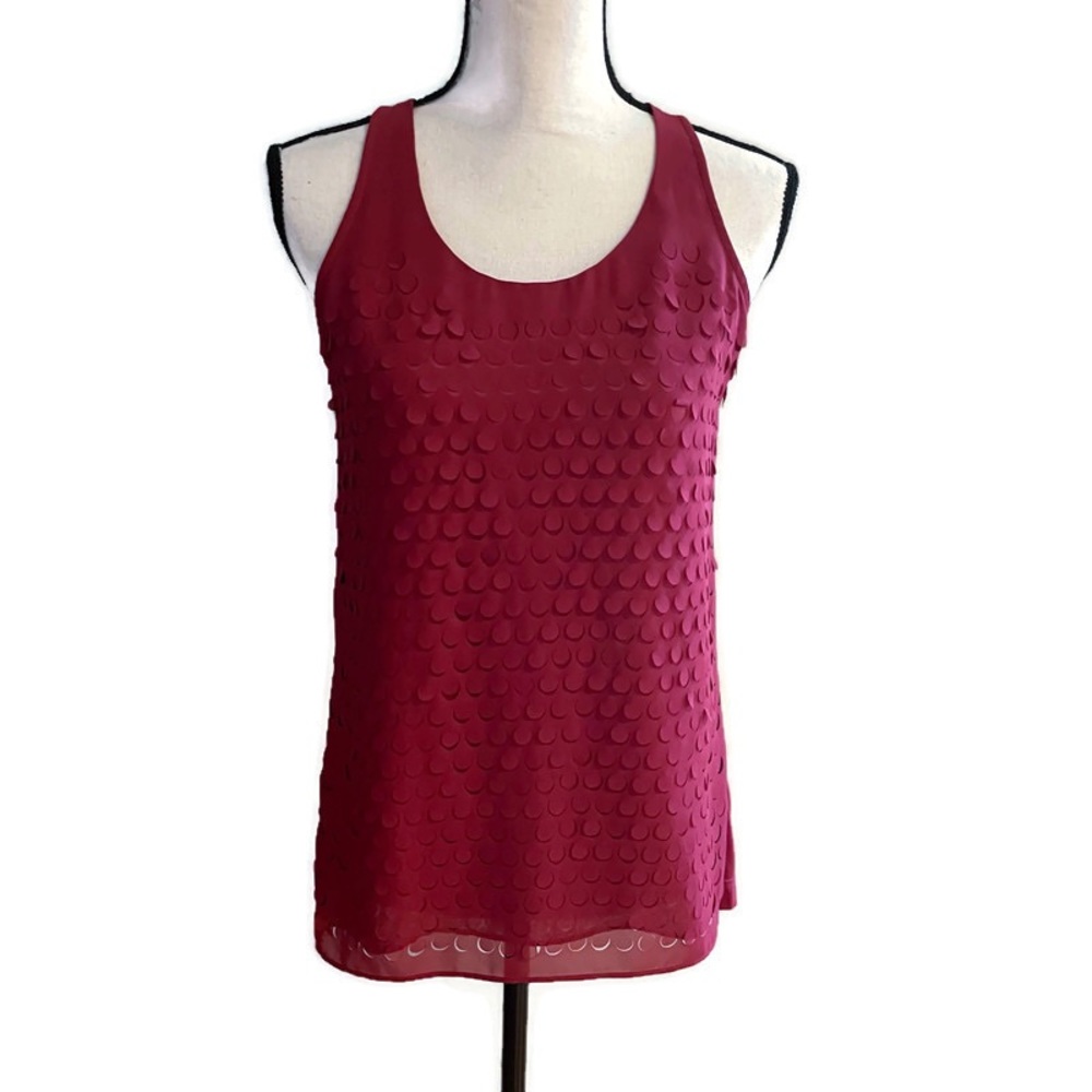 Club Monaco Dark Red Sleeveless Tank | Size XS
